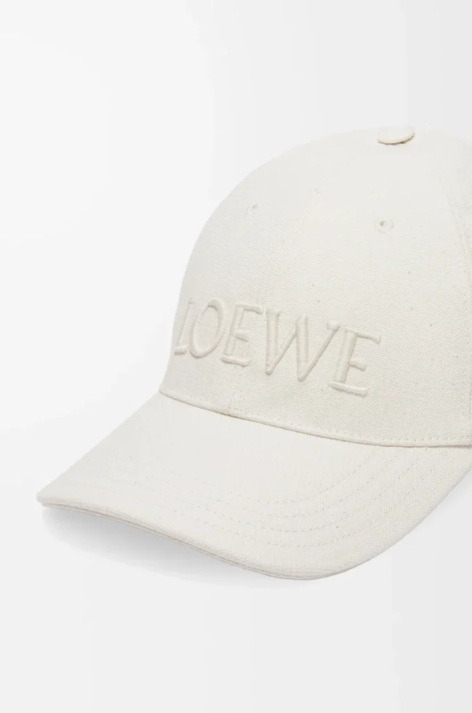 Gorra de lona Soft White