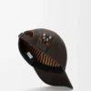 Gorra Futurist Cat de algodón marrón/negro