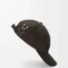 Gorra Futurist Cat de algodón marrón/negro
