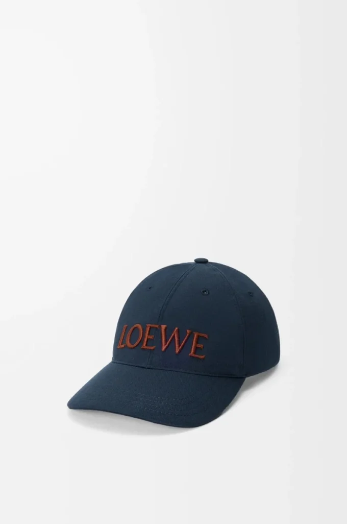 Gorra LOEWE de lona azul marino intenso Gorra LOEWE de lona azul marino intenso