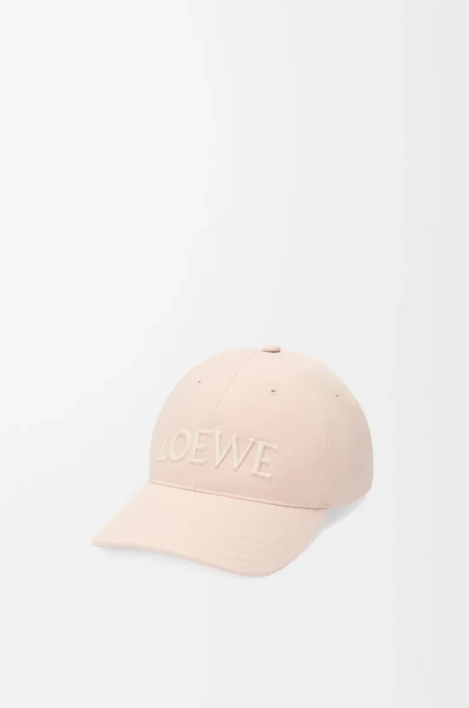 Gorra LOEWE de lona rosa palo