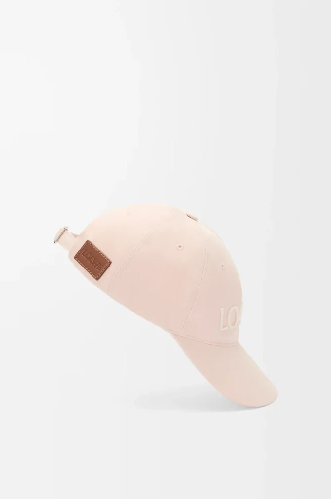 Gorra LOEWE de lona rosa palo