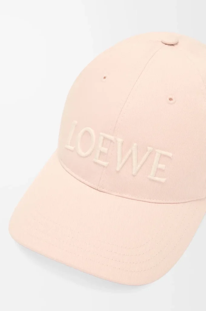 Gorra LOEWE de lona rosa palo
