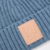 Gorro de cachemira azul denim