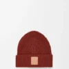 Gorro de cachemira caoba