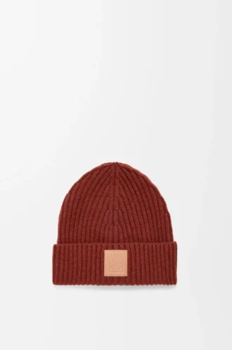 Gorro de cachemira caoba