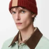 Gorro de cachemira caoba