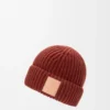 Gorro de cachemira caoba