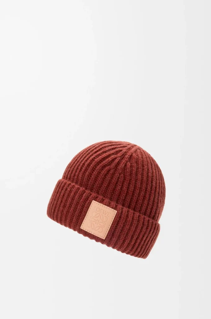 Gorro de cachemira caoba