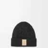 Gorro de cachemira negro Gorro de cachemira negro
