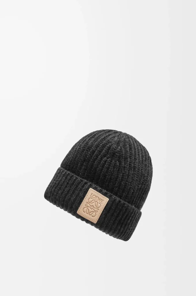 Gorro de cachemira negro Gorro de cachemira negro