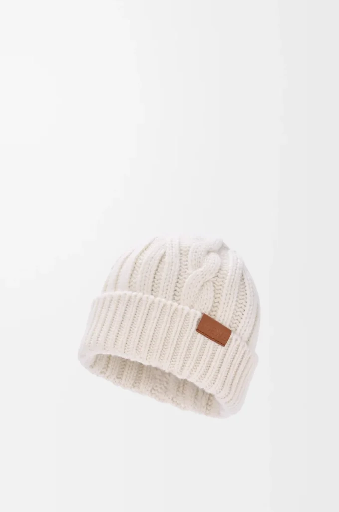 Gorro de lana en color crudo Gorro de lana en color crudo