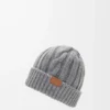 Gorro de lana gris jaspeado Gorro de lana gris jaspeado