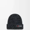 Gorro de mezcla de lana, seda y alpaca Melange negro Gorro de mezcla de lana, seda y alpaca Melange negro