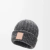 Gorro de mezcla de lana y cachemira Gris/Azul jaspeado