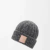 Gorro de mezcla de lana y cachemira Gris/Azul jaspeado