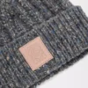 Gorro de mezcla de lana y cachemira Gris/Azul jaspeado