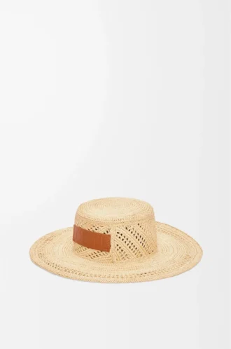 Gorro de pescador de rafia Natural