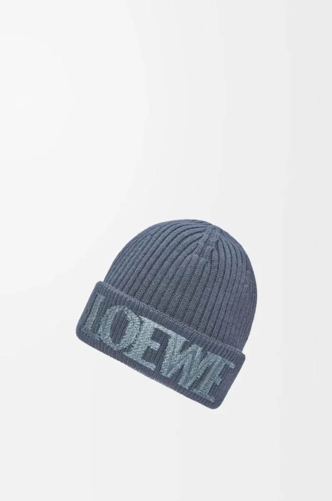 Gorro LOEWE de lana azul grisáceo Gorro LOEWE de lana azul grisáceo