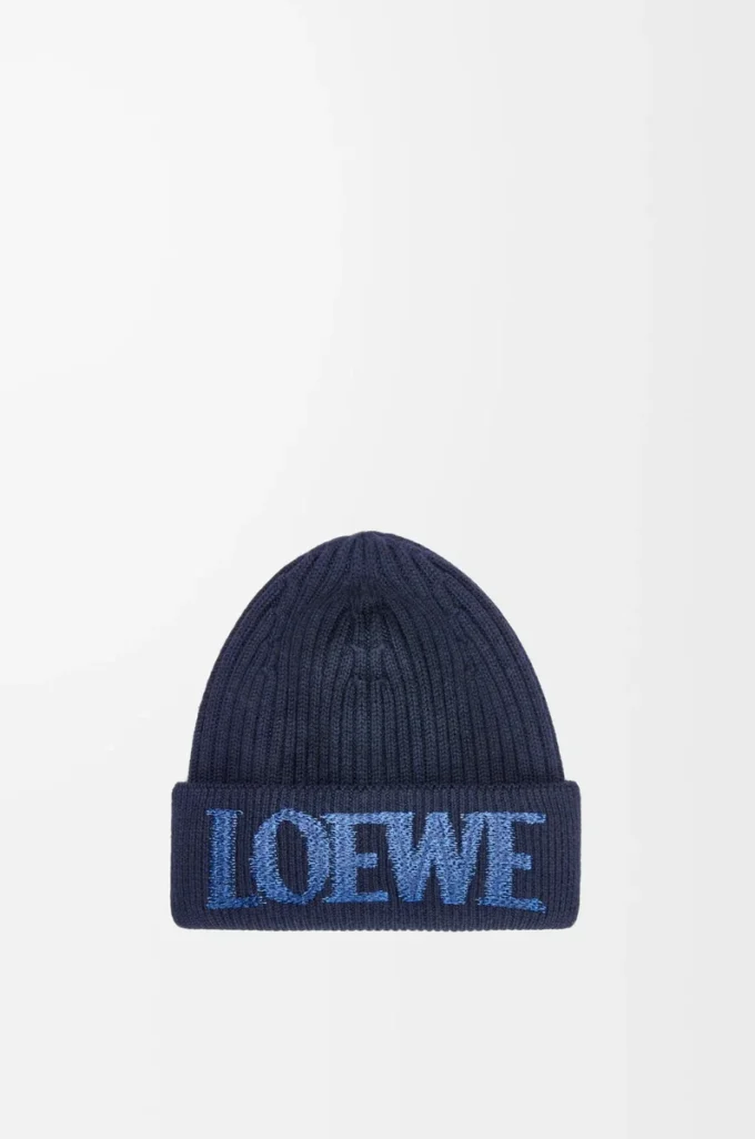 Gorro LOEWE de lana azul marino Gorro LOEWE de lana azul marino