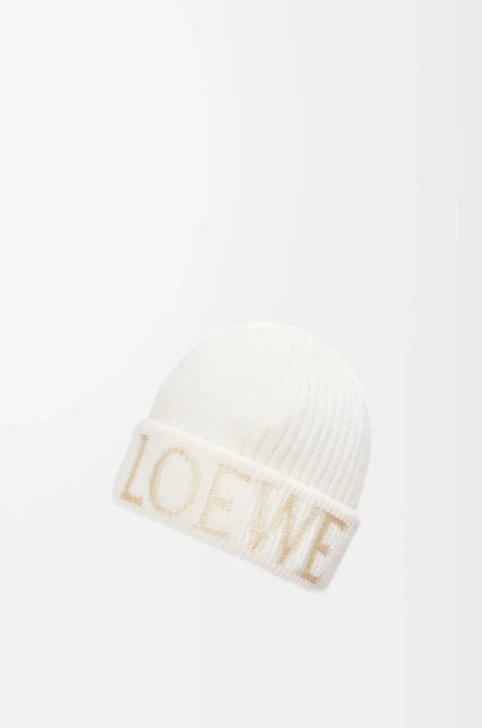 Gorro LOEWE de lana blanco Gorro LOEWE de lana blanco