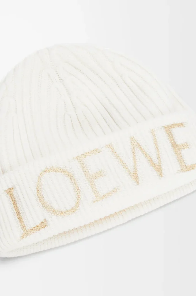 Gorro LOEWE de lana blanco Gorro LOEWE de lana blanco