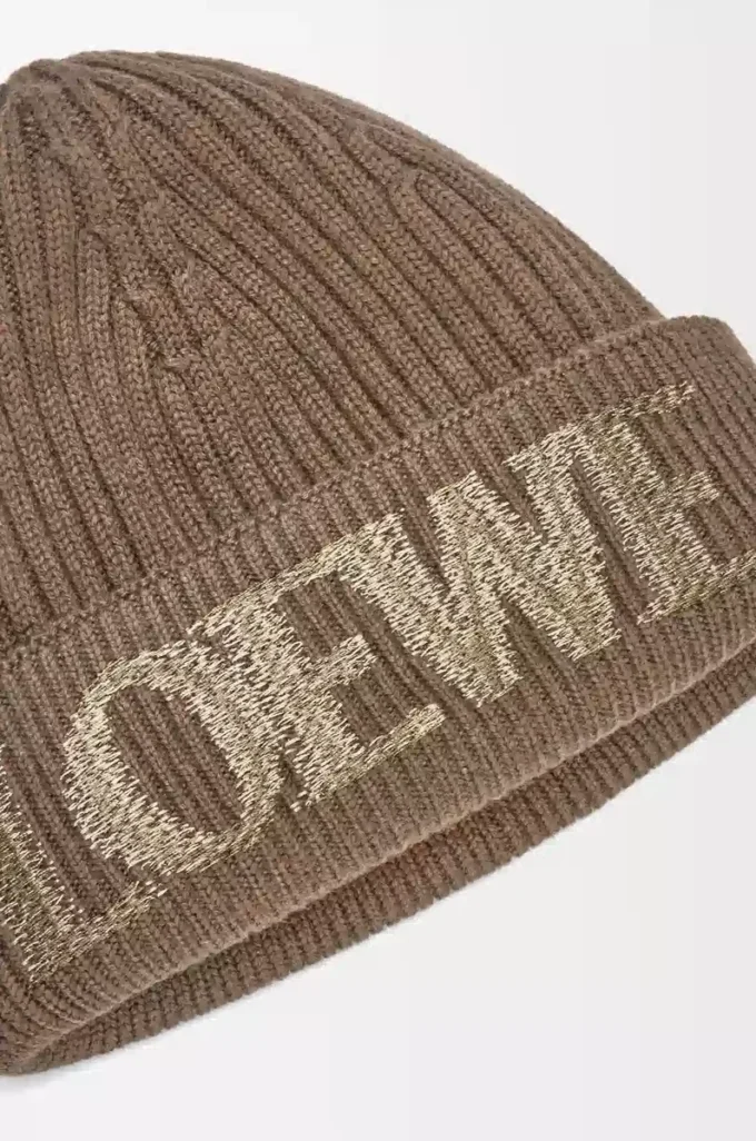 Gorro LOEWE de lana marrón claro Gorro LOEWE de lana marrón claro