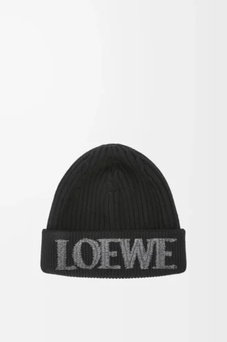 Gorro LOEWE de lana negro