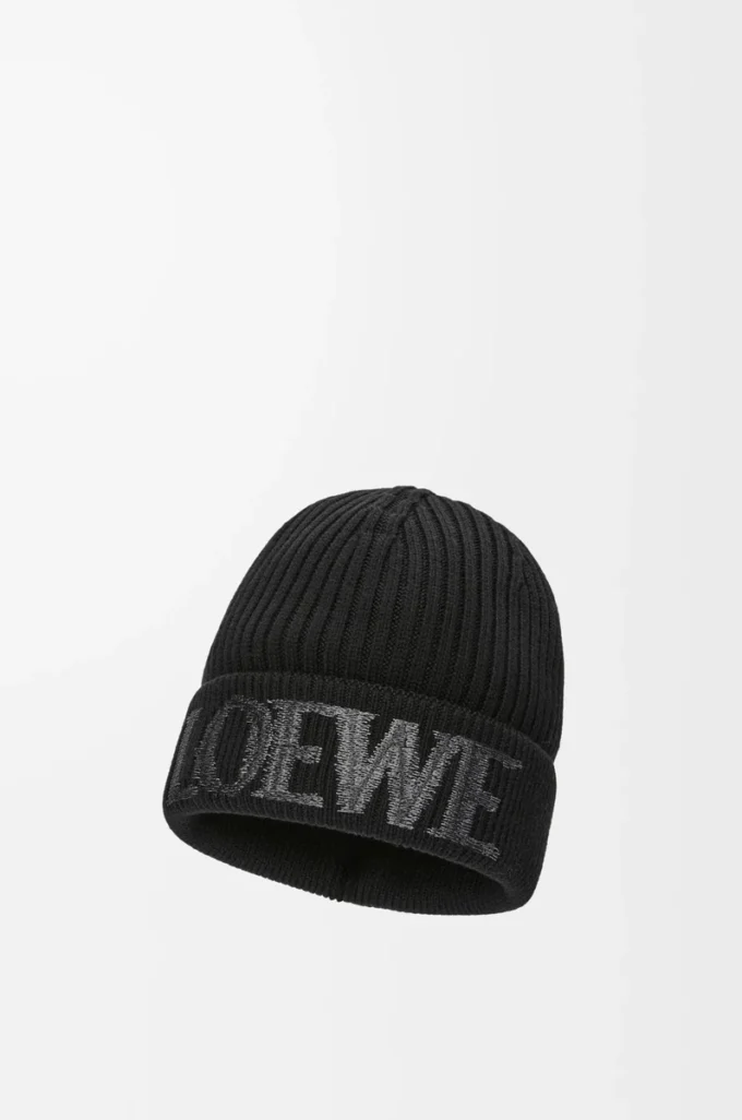 Gorro LOEWE de lana negro Gorro LOEWE de lana negro