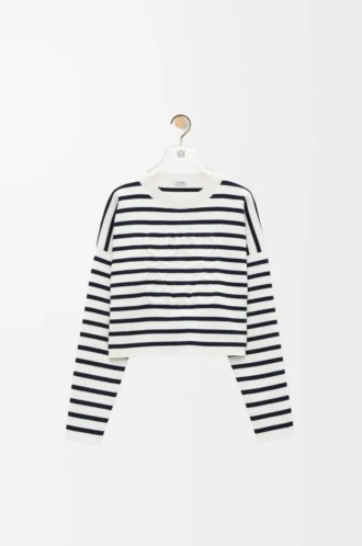 Jersey Anagram de lana, blanco roto/azul marino