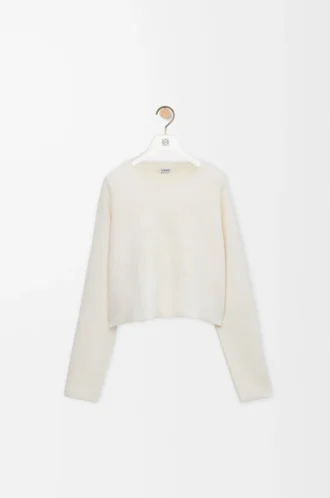 Jersey Anagram en mezcla de lana Blanco