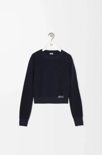 Jersey de lana azul marino