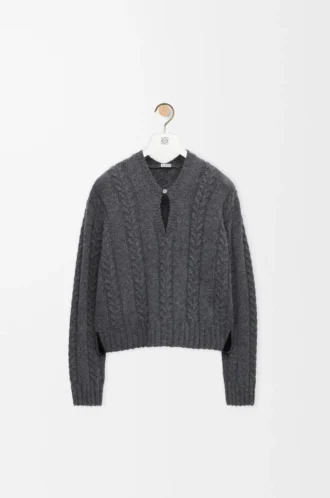 Jersey de lana gris