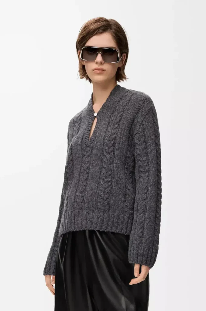 Jersey de lana gris Jersey de lana gris