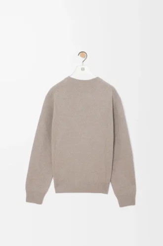 Jersey de lana gris claro