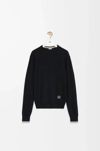 Jersey de lana negro/gris