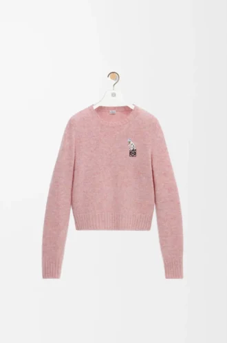 Jersey de lana rosa