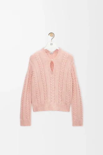 Jersey de lana rosa