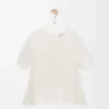 Jersey de manga corta en mezcla de mohair Blanco Jersey de manga corta en mezcla de mohair Blanco