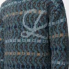 Jersey de mezcla de lana Azul/Multicolor Jersey de mezcla de lana Azul/Multicolor