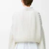 Jersey de mezcla de mohair Blanco Jersey de mezcla de mohair Blanco