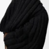Jersey de mezcla de mohair Negro Jersey de mezcla de mohair Negro