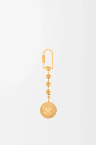 Llavero Pebble vetiver/oro