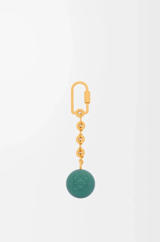 Llavero Pebble vetiver/oro Llavero Pebble vetiver/oro