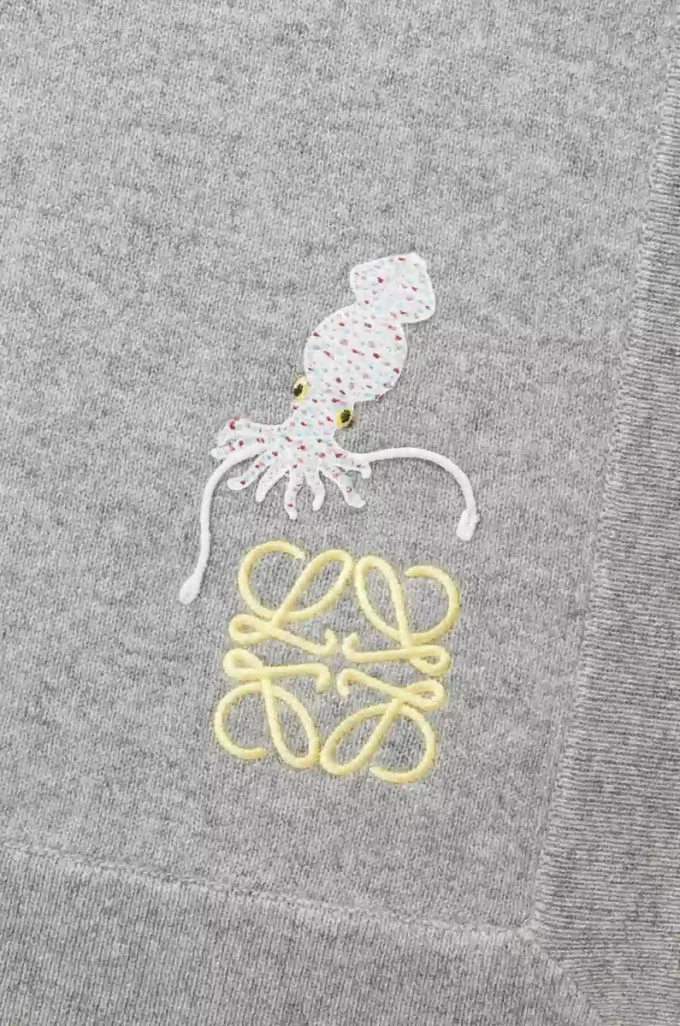 Manta Squid de cachemira Gris