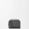 Mini bolso bandolera para cámara en piel de becerro granulada suave color antracita Mini bolso bandolera para cámara en piel de becerro granulada suave color antracita