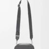 Mini bolso bandolera para cámara en piel de becerro granulada suave color antracita Mini bolso bandolera para cámara en piel de becerro granulada suave color antracita