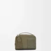 Mini bolso bandolera para cámara en piel de becerro satinada Verde caqui Mini bolso bandolera para cámara en piel de becerro satinada Verde caqui