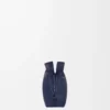 Mini bolso de mano Flamenco en piel de becerro napa azul abismo Mini bolso de mano Flamenco en piel de becerro napa azul abismo