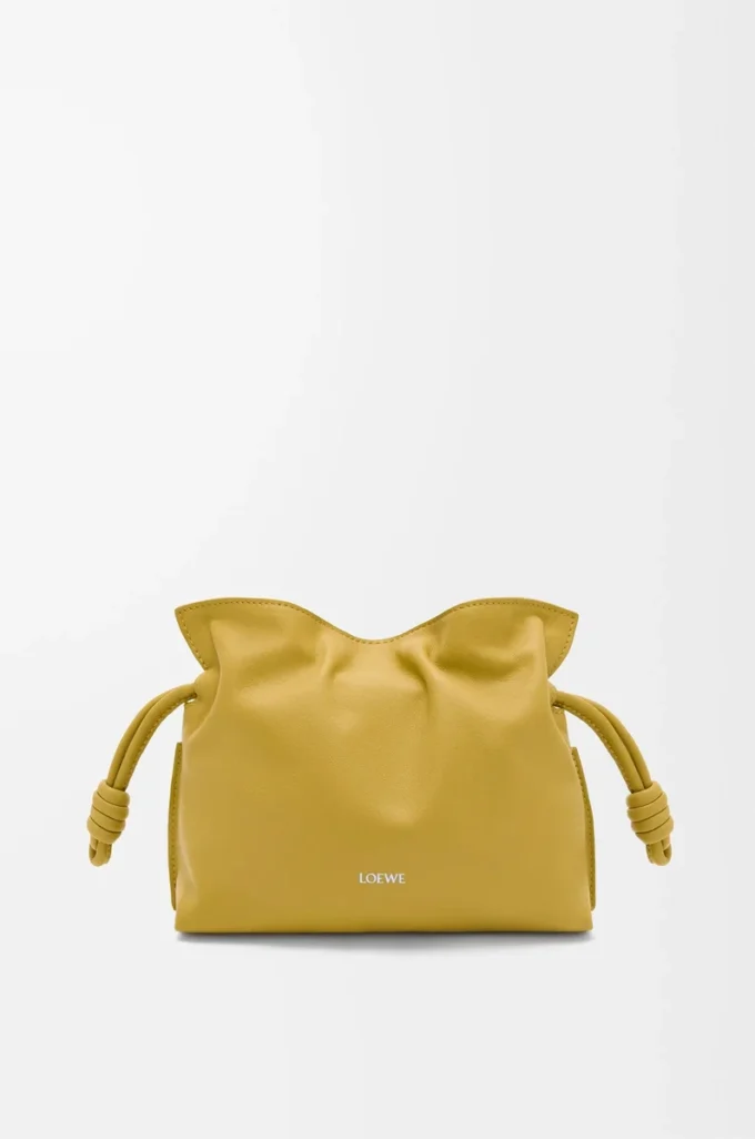 Mini bolso de mano Flamenco en piel de becerro napa Ginger Mini bolso de mano Flamenco en piel de becerro napa Ginger